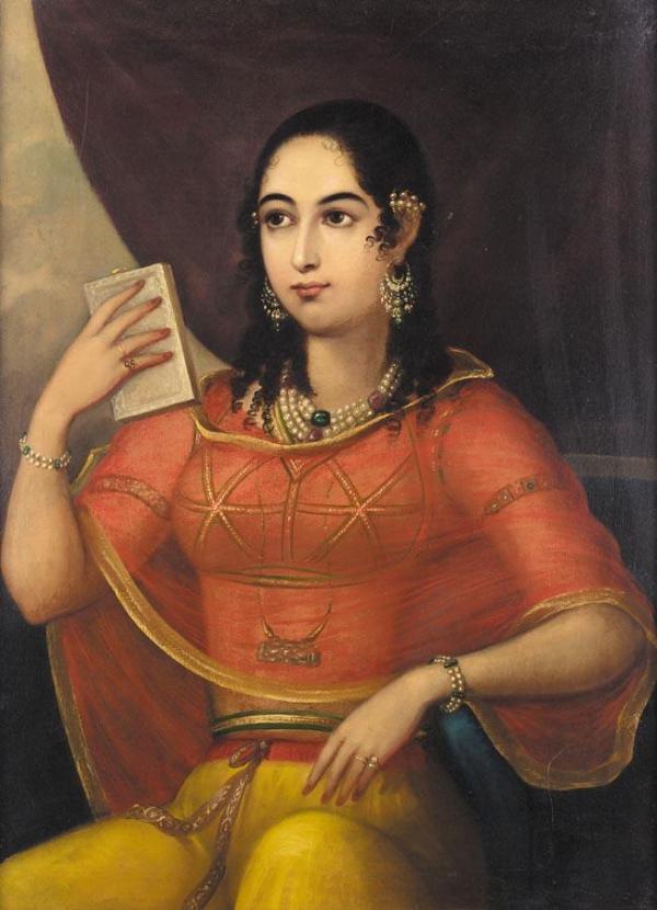 Portrait_of_a_Bibi,_Lucknow 1785